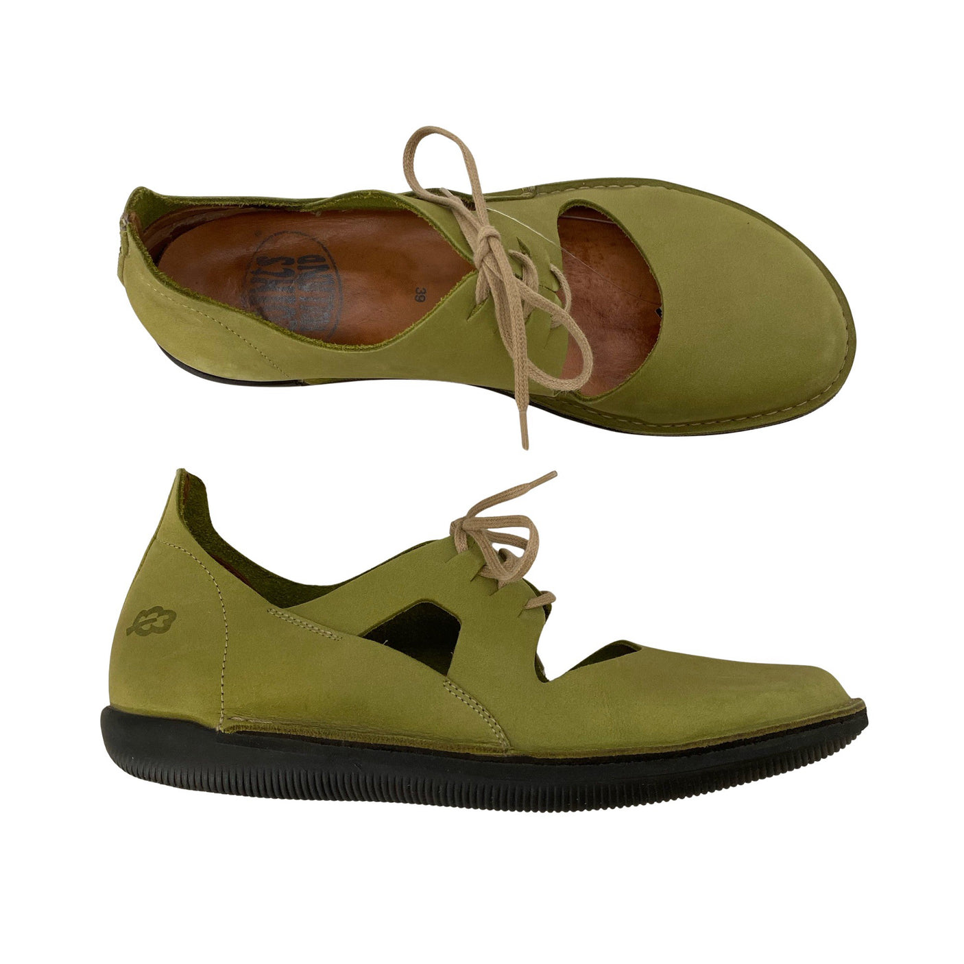 Naisten Loints of Holland - Loaferit, koko 39 - Vihreä (1)