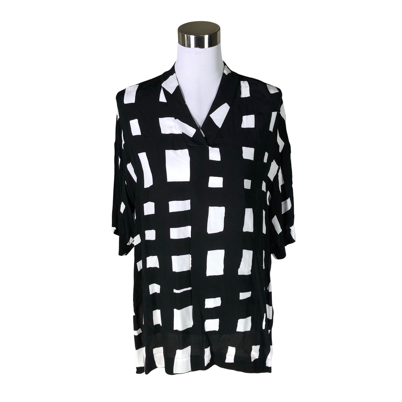 Naisten Marimekko - Sifonkitunika, koko 36 - Musta (1)