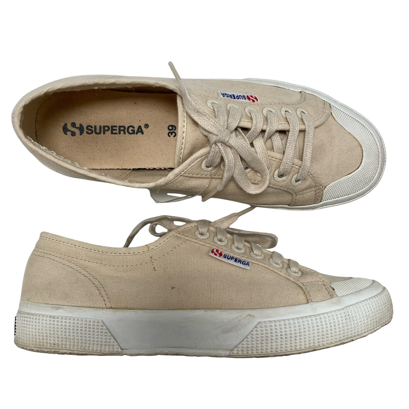 Naisten Superga - Tennarit, koko 39 - Beige (1)