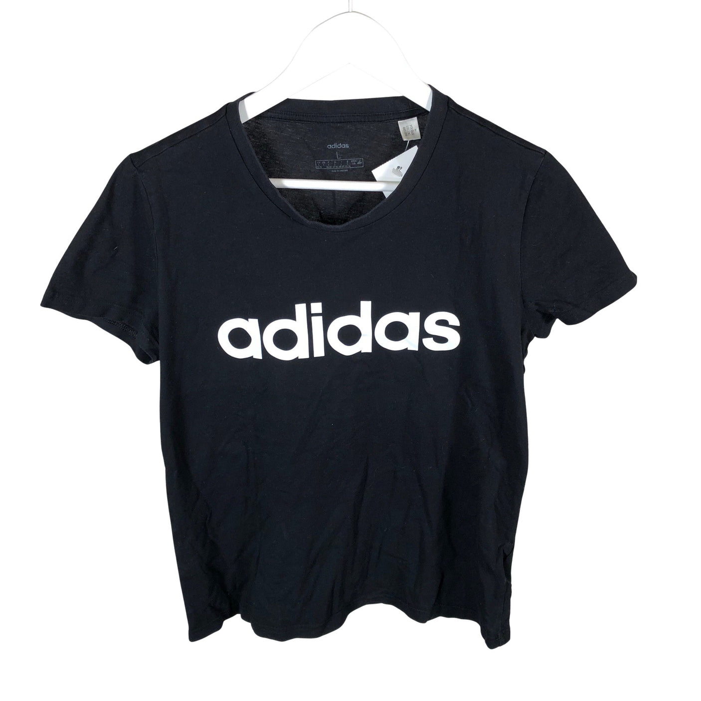 Naisten Adidas - T-paita, koko 40 - Musta (1)