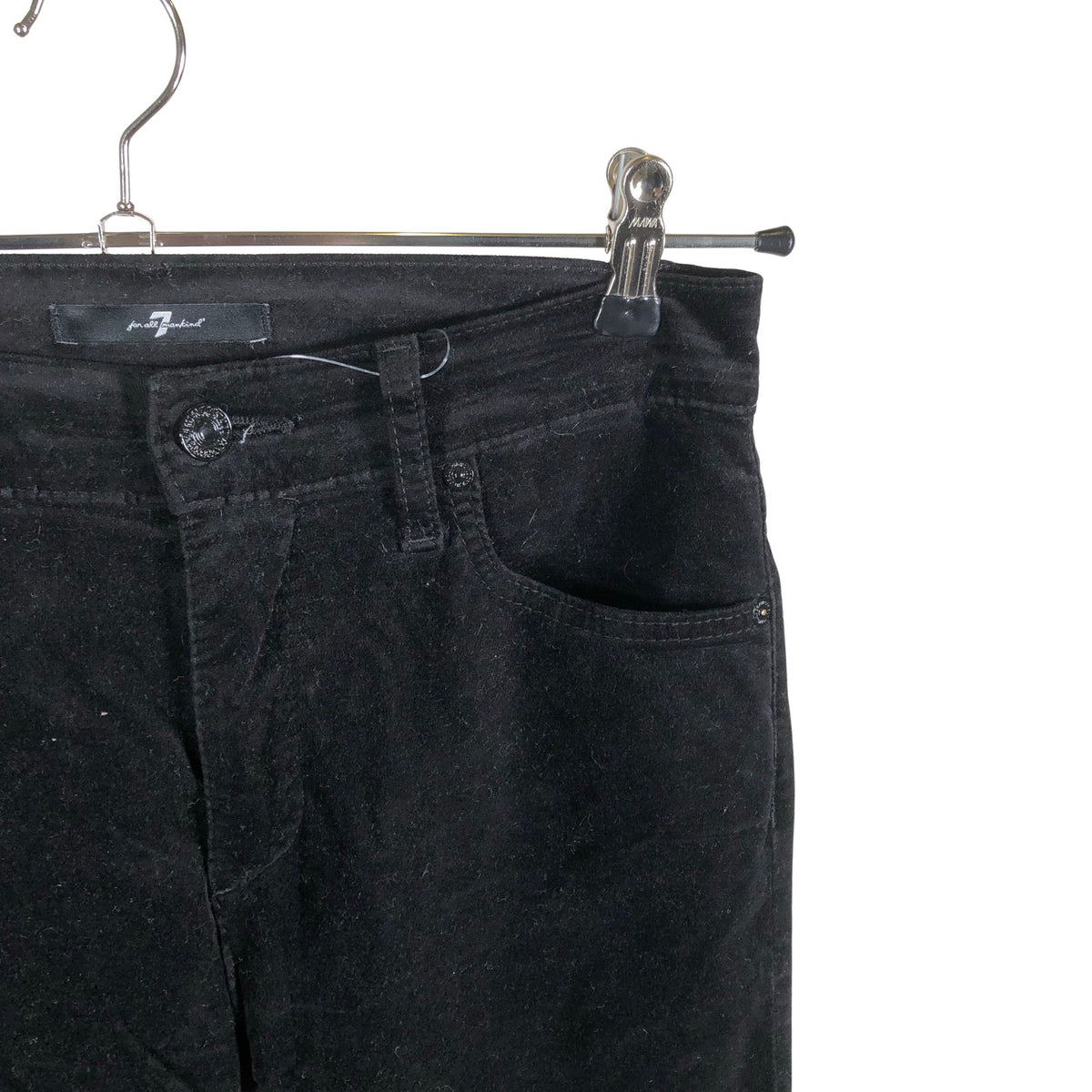 Naisten 7 for all mankind - Samettihousut, koko W29 - Musta (3)