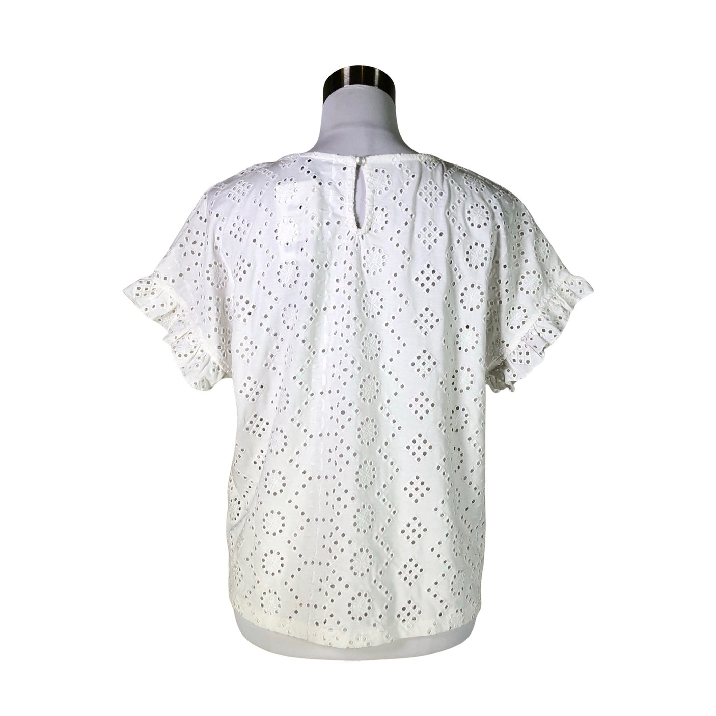 Naisten Cut & Pret - Lyhythihainen pusero, koko 36 - Valkoinen (2)