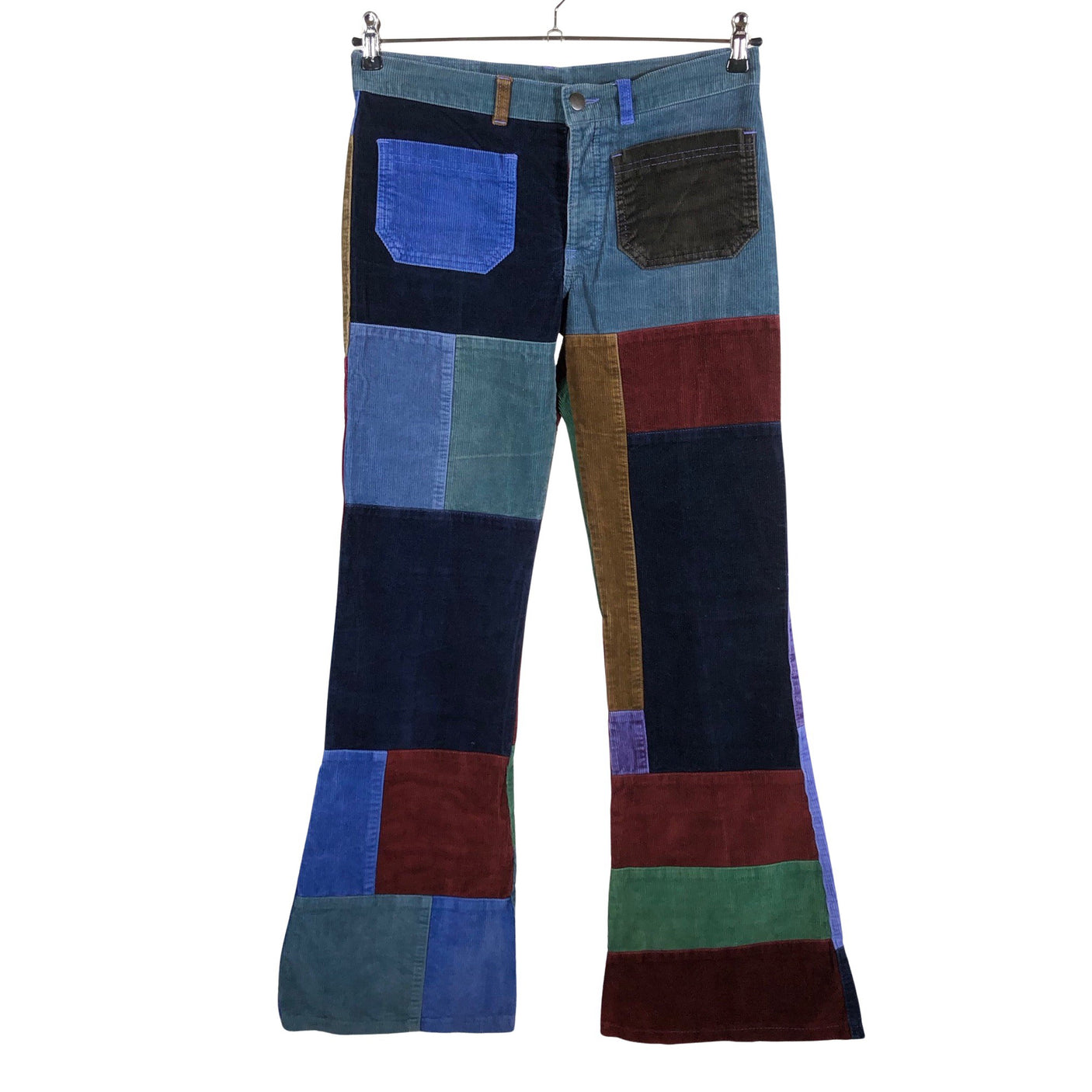 Naisten the famous potatoes - Samettihousut, koko W30 - Sininen (1)