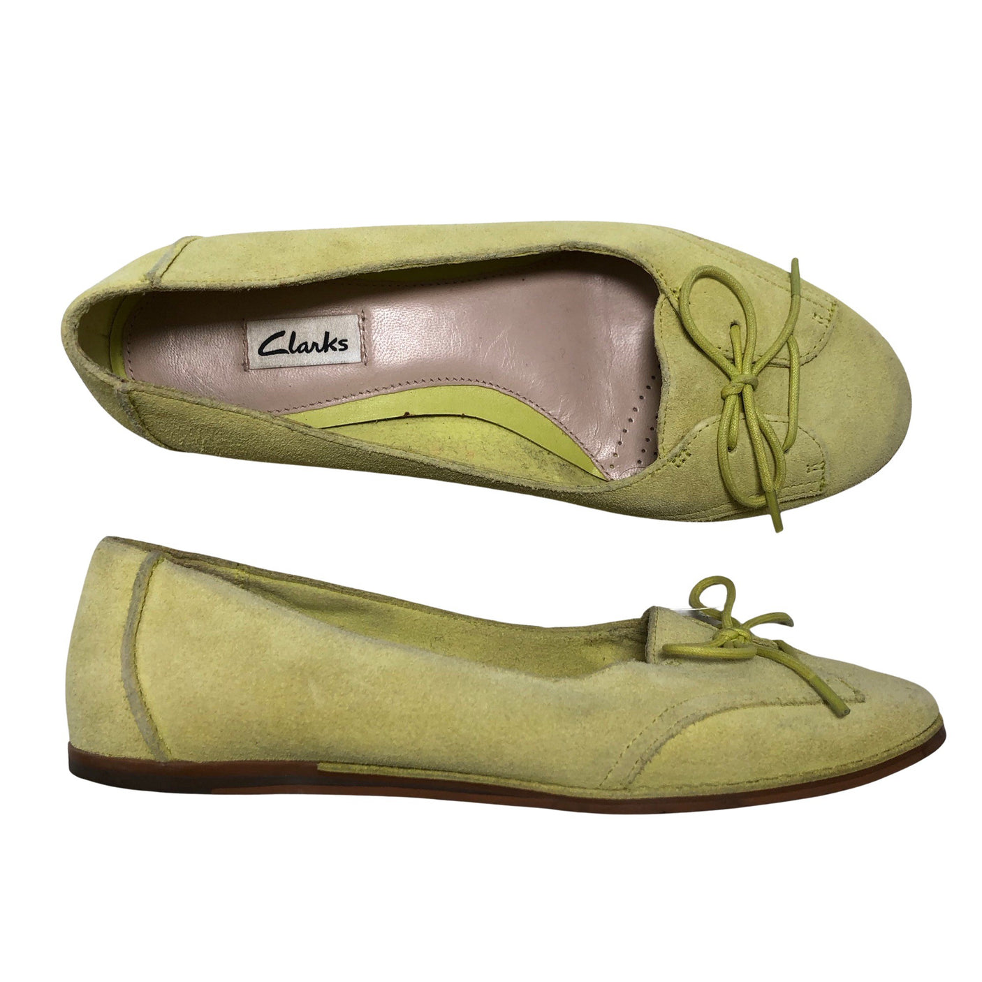 Naisten Clarks - Ballerinat, koko 36 - Keltainen (1)