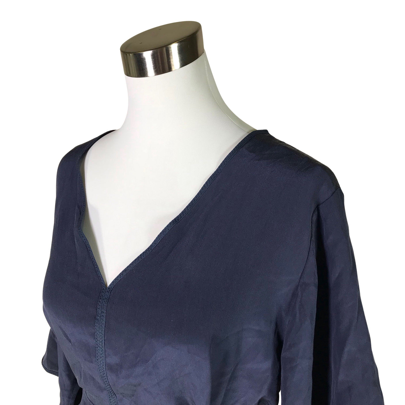 Naisten BCBG Maxazria - Sifonkimekko, koko 40 - Sininen (3)