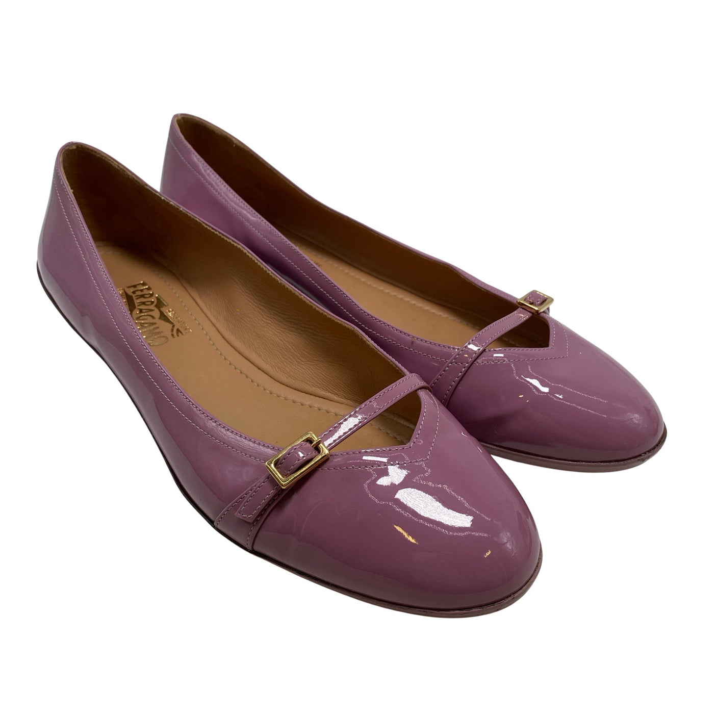 Naisten Salvatore Ferragamo - Ballerinat, koko 40 - Violetti (3)
