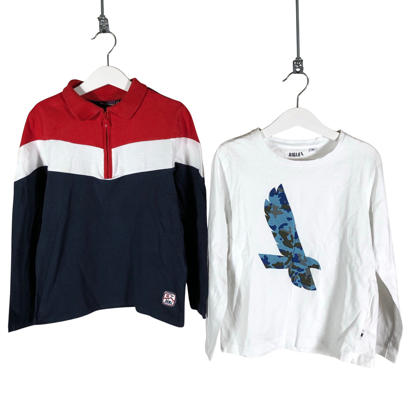 Poikien Sergent Major - Trikoopaita, koko 122 - 128 - Sininen (1)