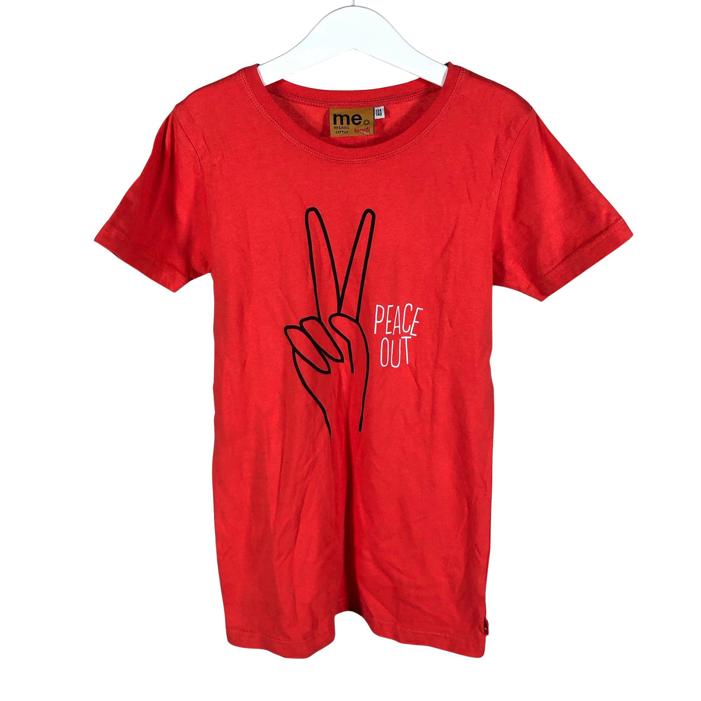 Tyttöjen me&i - T-paita, koko 134 - 140 - Punainen (1)