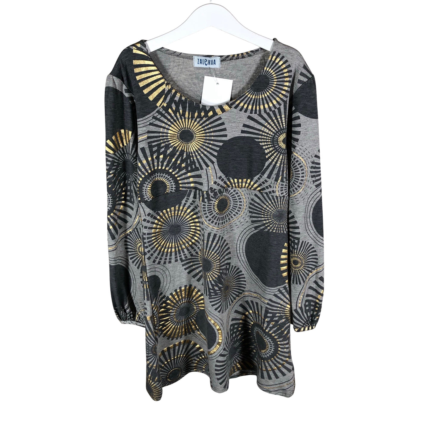 Tyttöjen Zalekua - Trikoomekko, koko 140 - 146 - Harmaa (1)