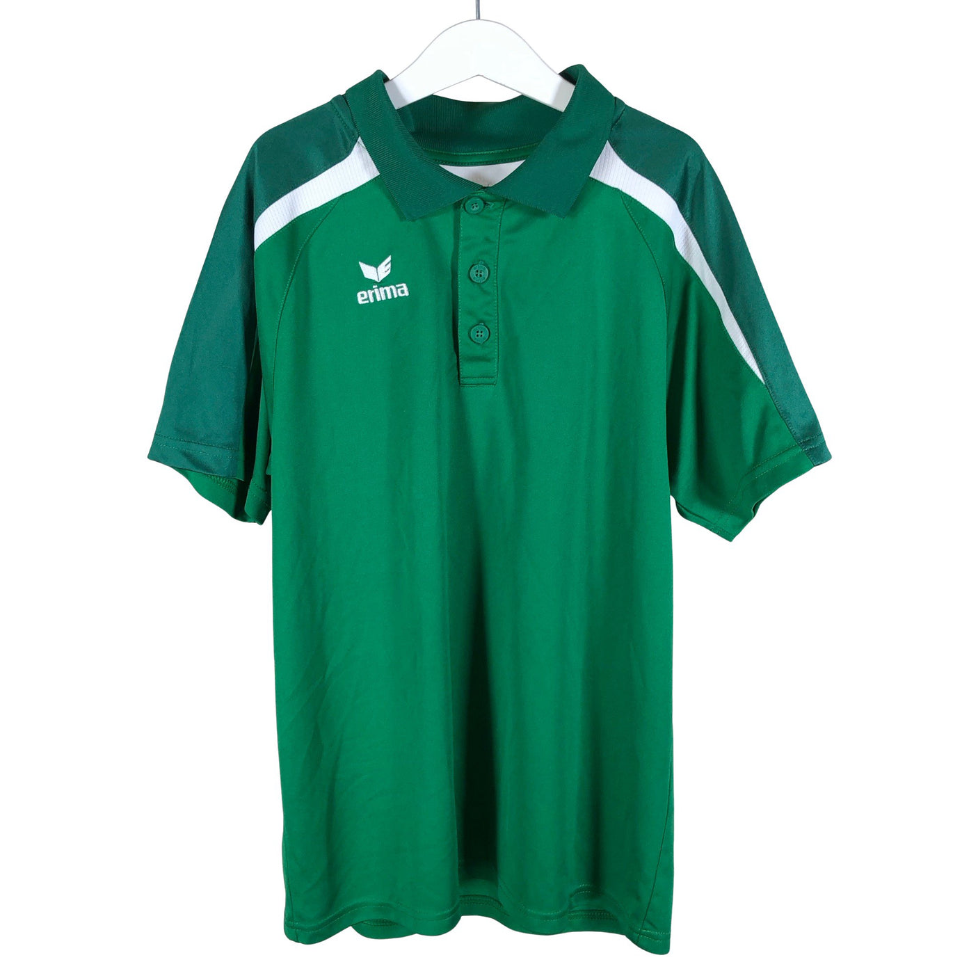 Poikien Erima - Urheilupaita, lyhyet hihat, koko 158 - 164 - Vihreä (1)