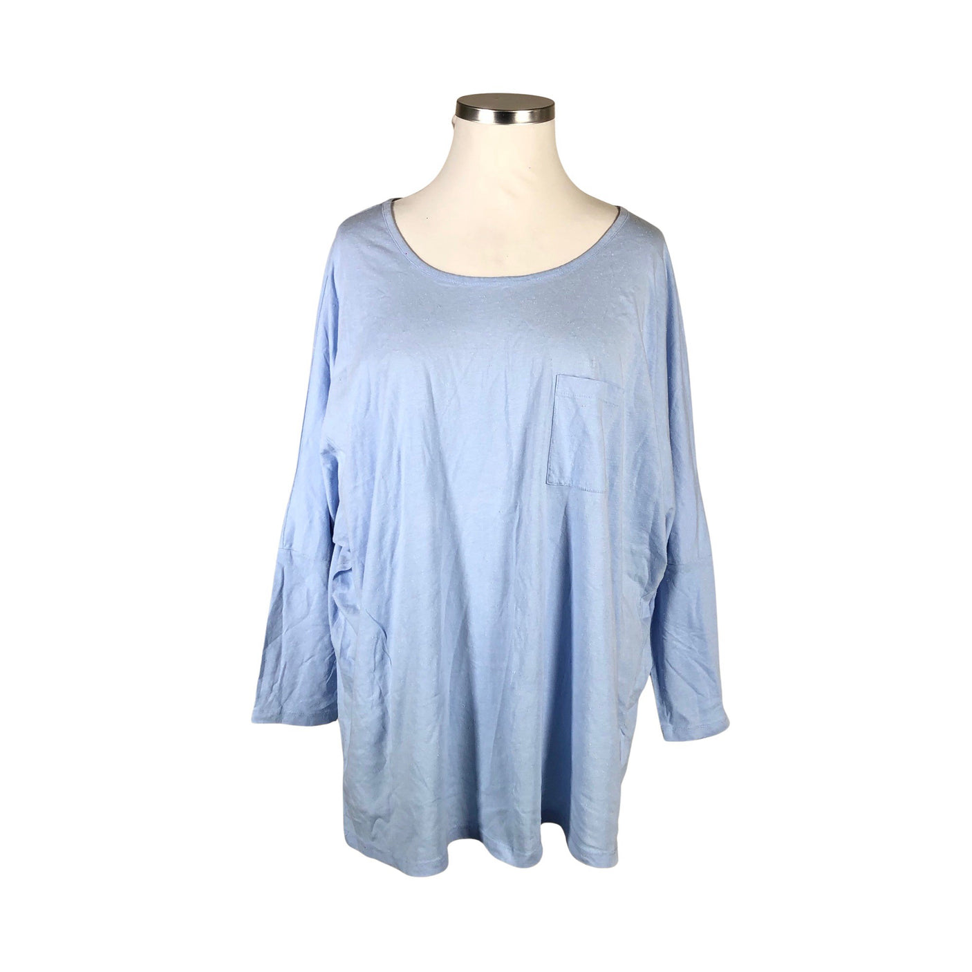 Naisten Zizzi - Trikoopaita, koko 54 - Vaaleansininen (1)