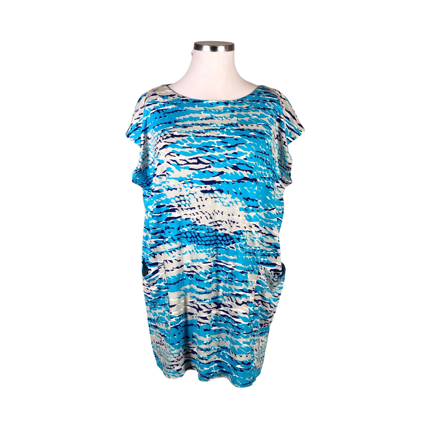 Naisten Nanso - Trikootunika, koko 50 - Turkoosi (1)