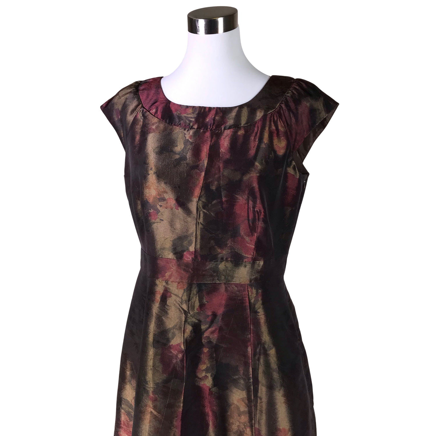 Naisten Laura Ashley - Juhlamekko, koko 40 - Ruskea (3)