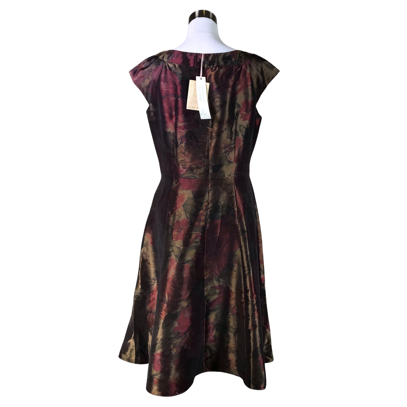 Naisten Laura Ashley - Juhlamekko, koko 40 - Ruskea (2)