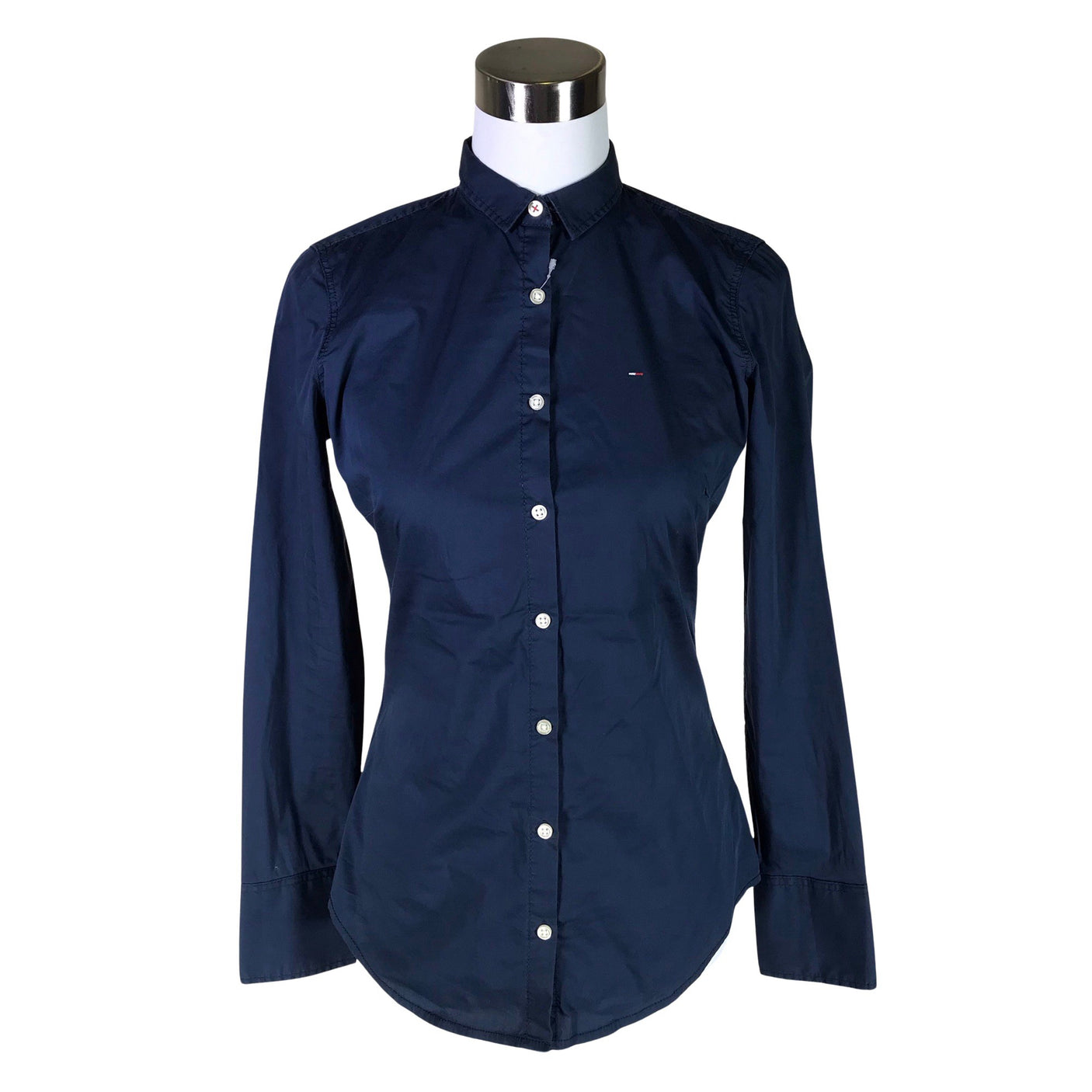 Naisten Tommy Jeans (Tommy Hilfiger) - Kauluspaita, koko 36 - Sininen (1)