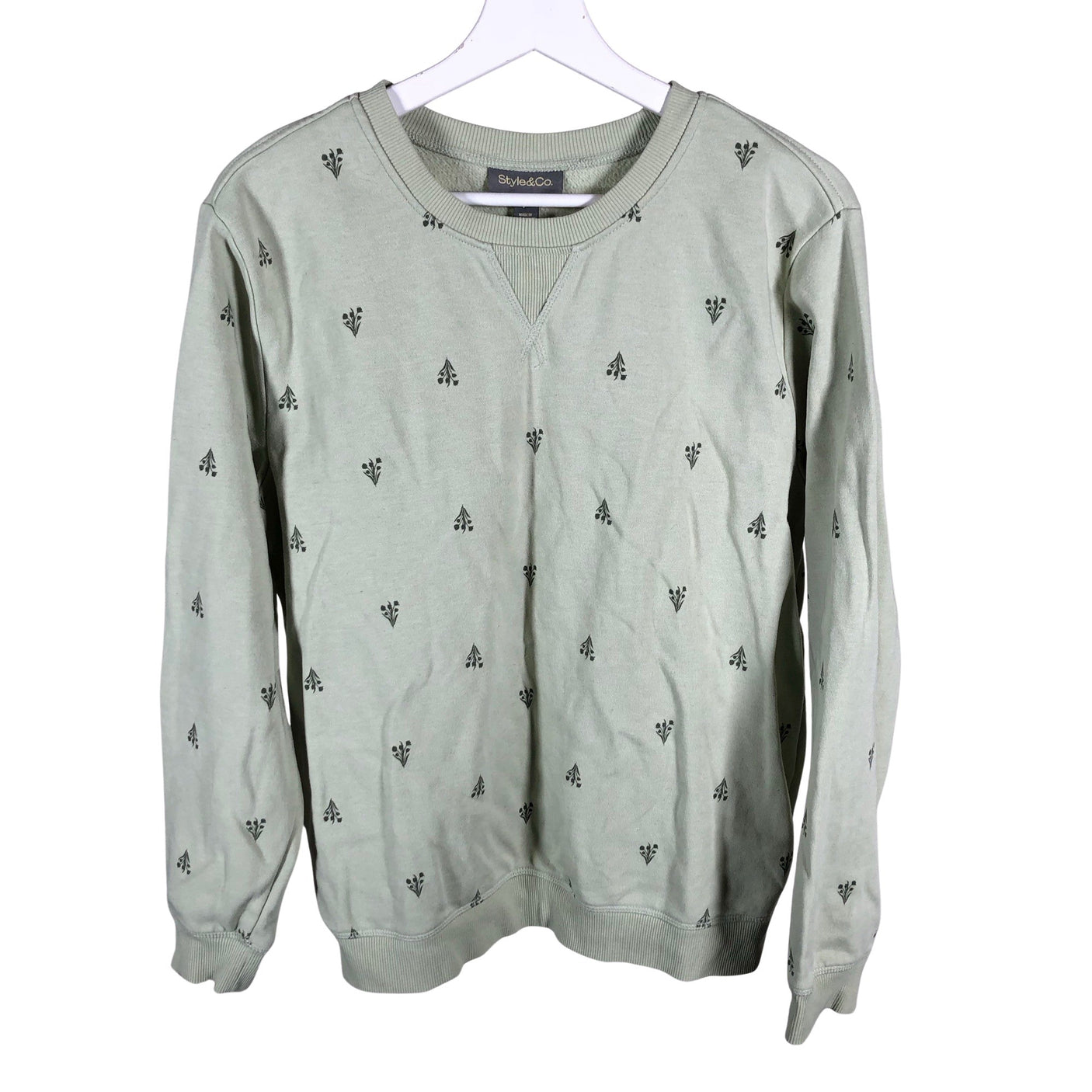 Naisten Style & Co - Collegepaita, koko 38 - Vihreä (1)