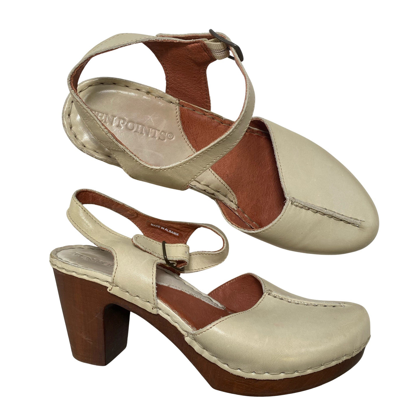 Naisten Ten Points - Korkokengät, koko 39 - Vihreä (1)