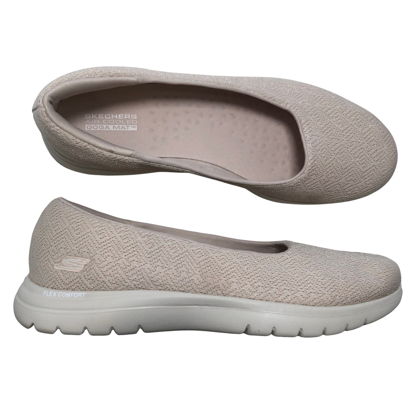 Naisten Skechers - Ballerinat, koko 40 - Beige (1)