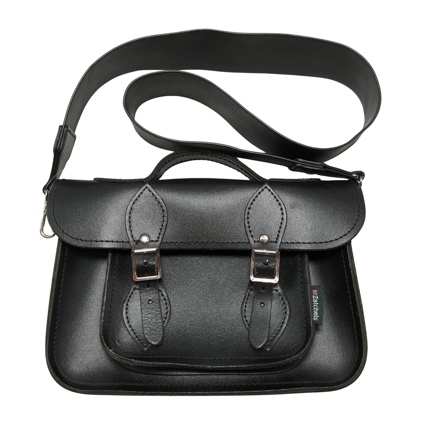 Unisex The Leather Satchels Co - Olkalaukku, koko Midi - Musta (1)