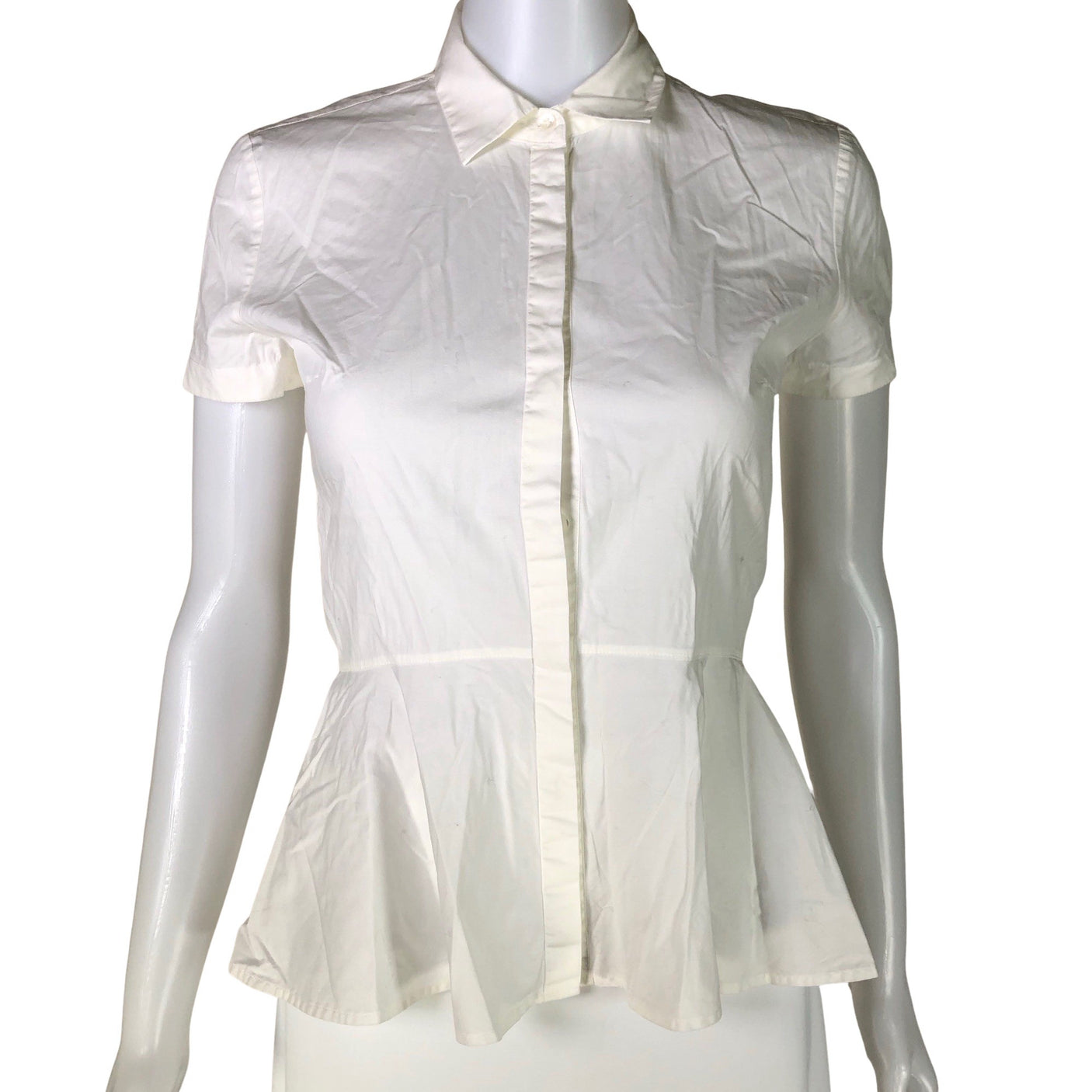 Naisten Hugo Boss - Lyhythihainen pusero, koko 32 - Luonnonvalkoinen (1)