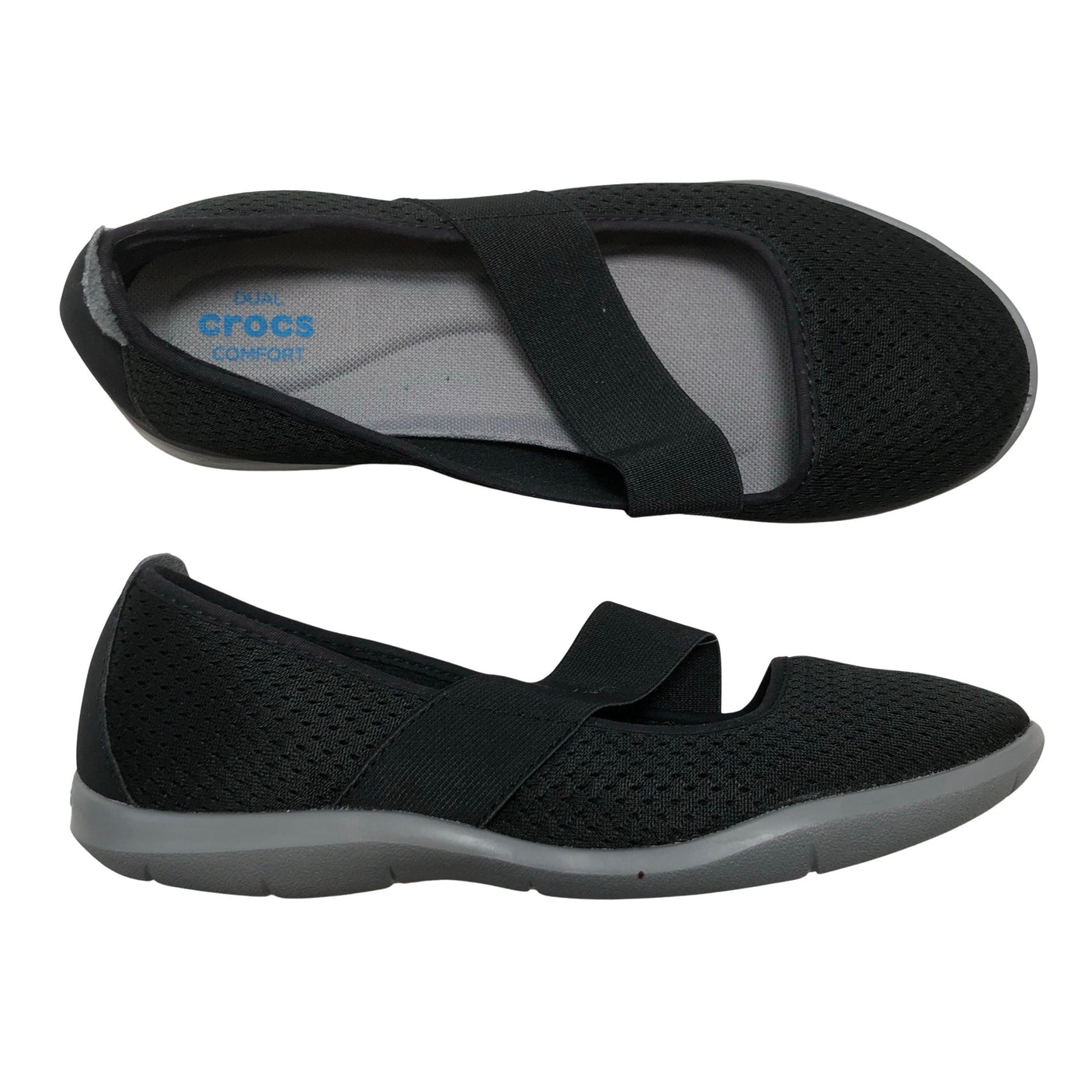 Naisten Crocs - Ballerinat, koko 38 - Musta (1)