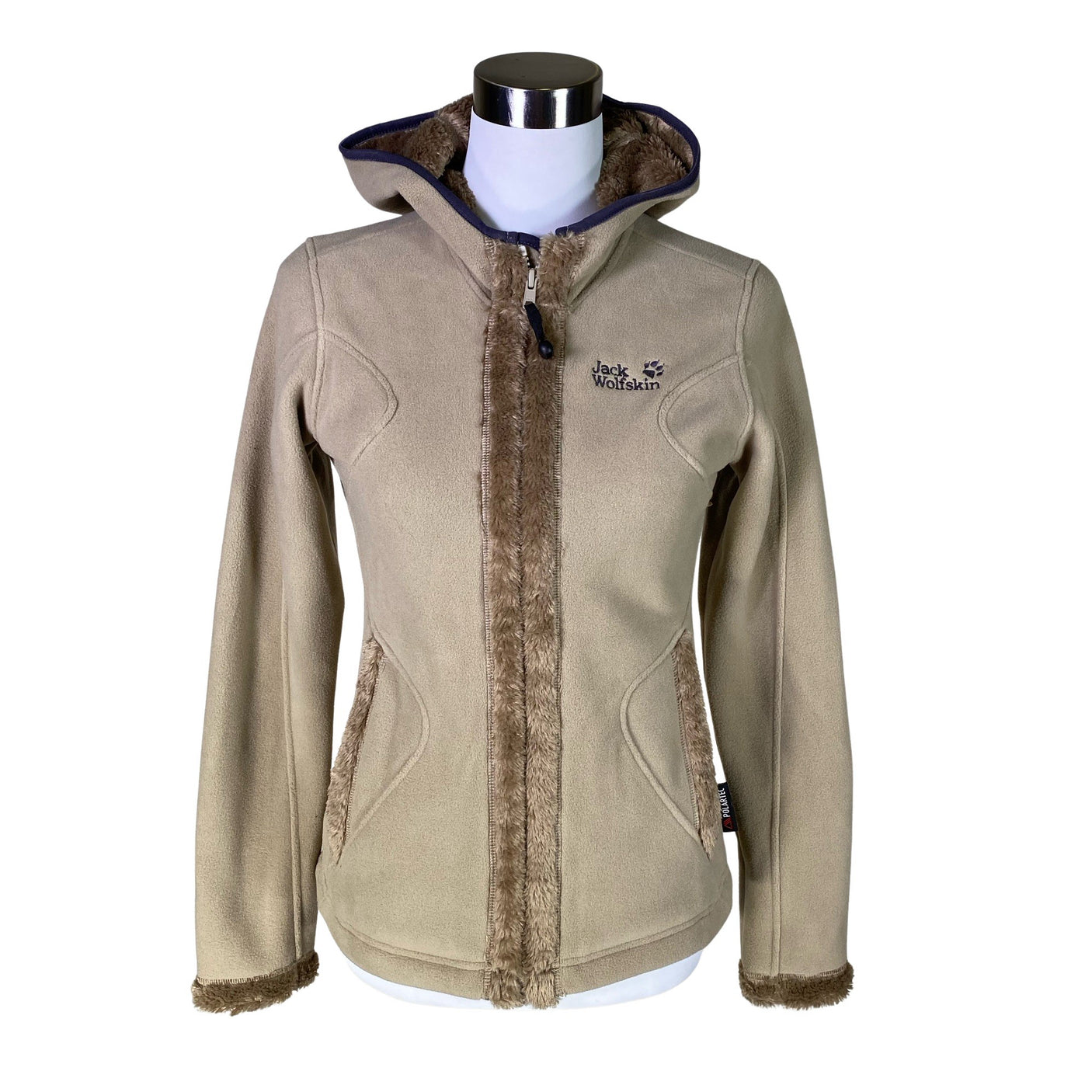 Naisten Jack Wolfskin - Fleecetakki, koko 34 - Beige (1)