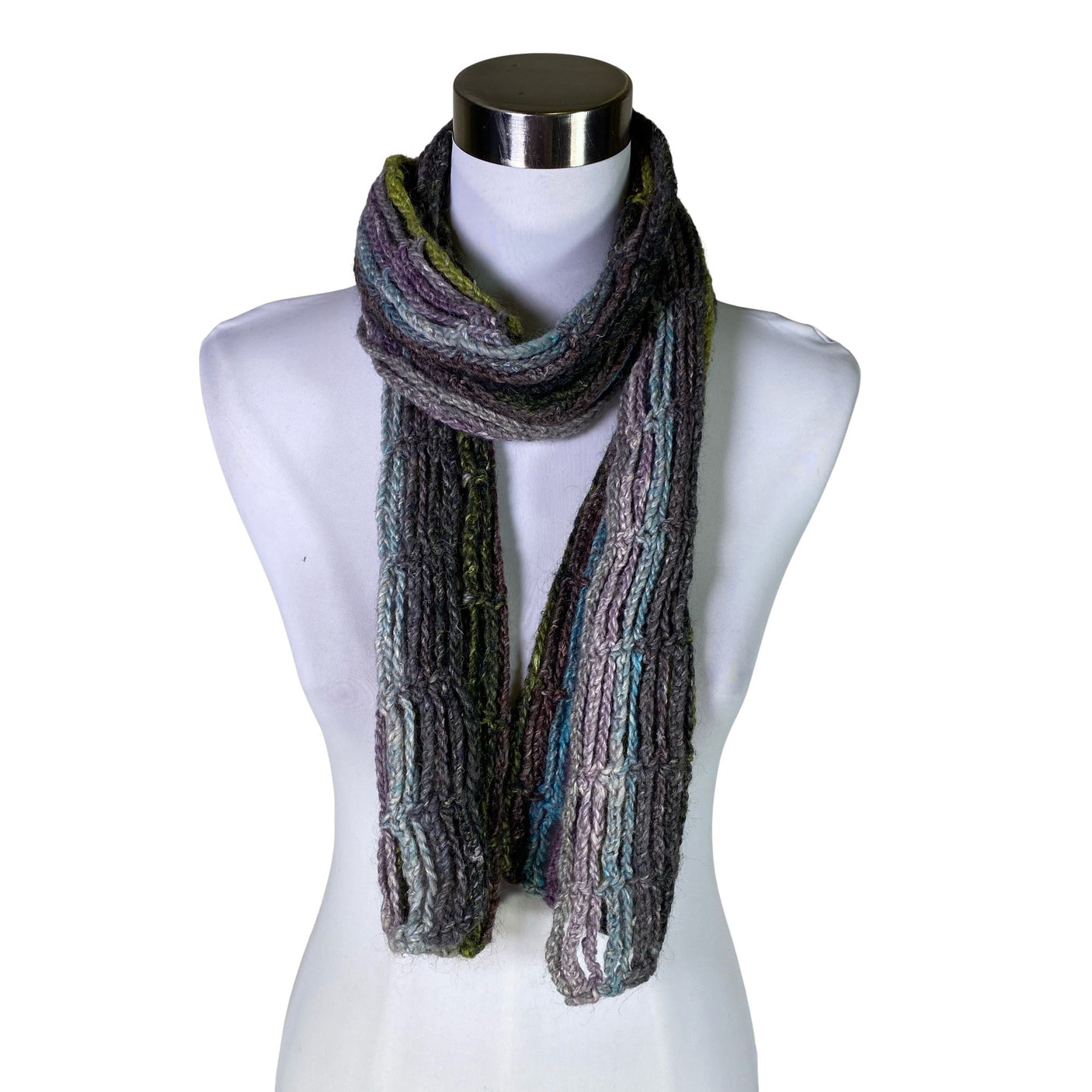 Naisten Handmade - Kaulaliina, koko Midi - Harmaa (1)