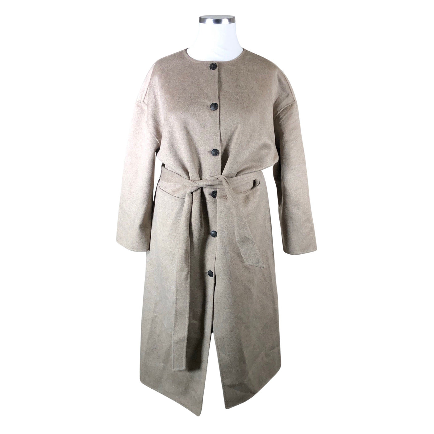 Naisten Lindex - Villakangastakki, koko 48 - Beige (1)