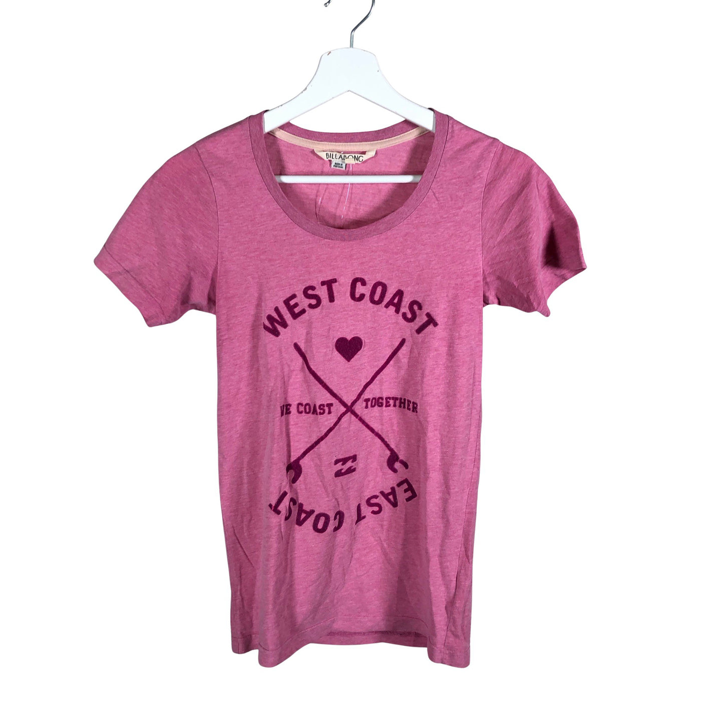 Naisten Billabong - T-paita, koko 36 - Vaaleanpunainen (1)