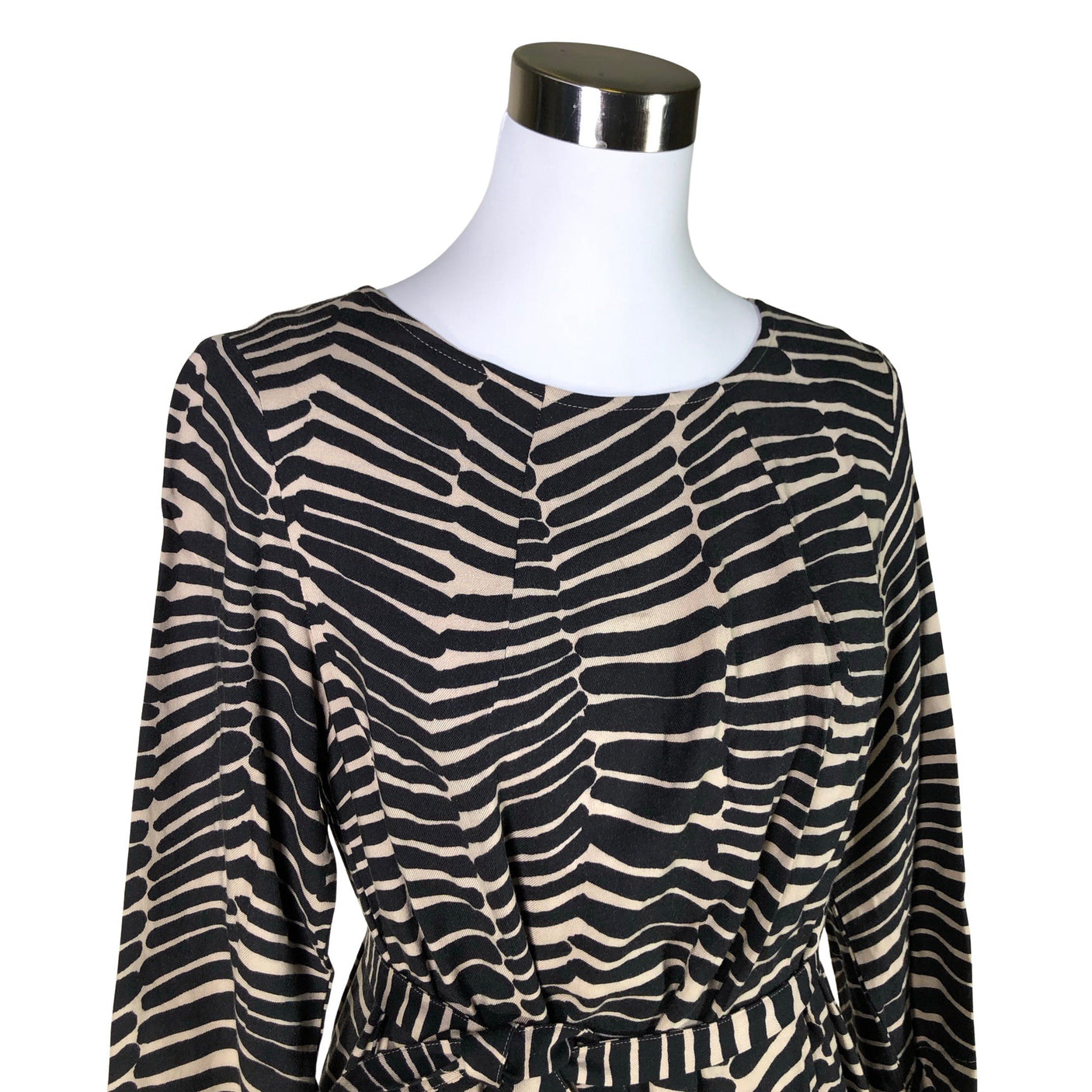 Naisten Marimekko - Sifonkimekko, koko 38 - Beige (3)