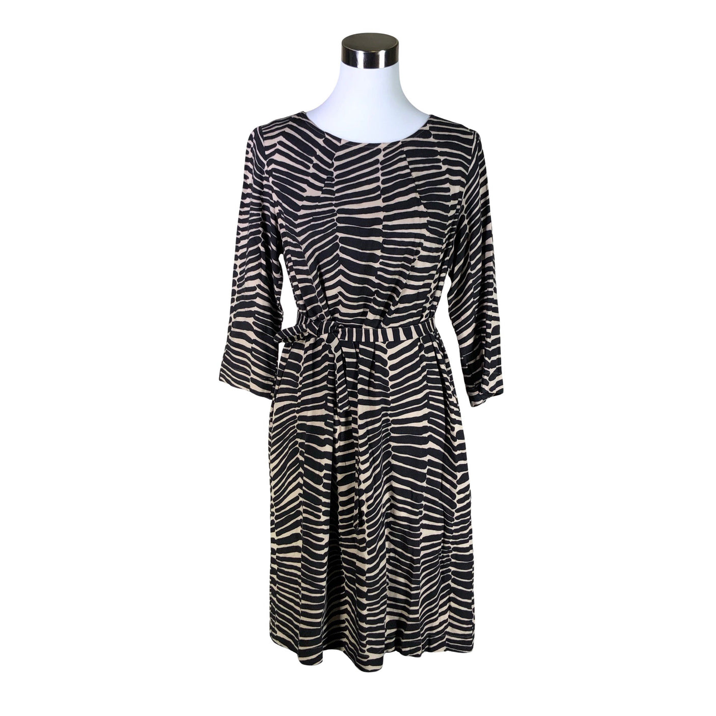 Naisten Marimekko - Sifonkimekko, koko 38 - Beige (1)