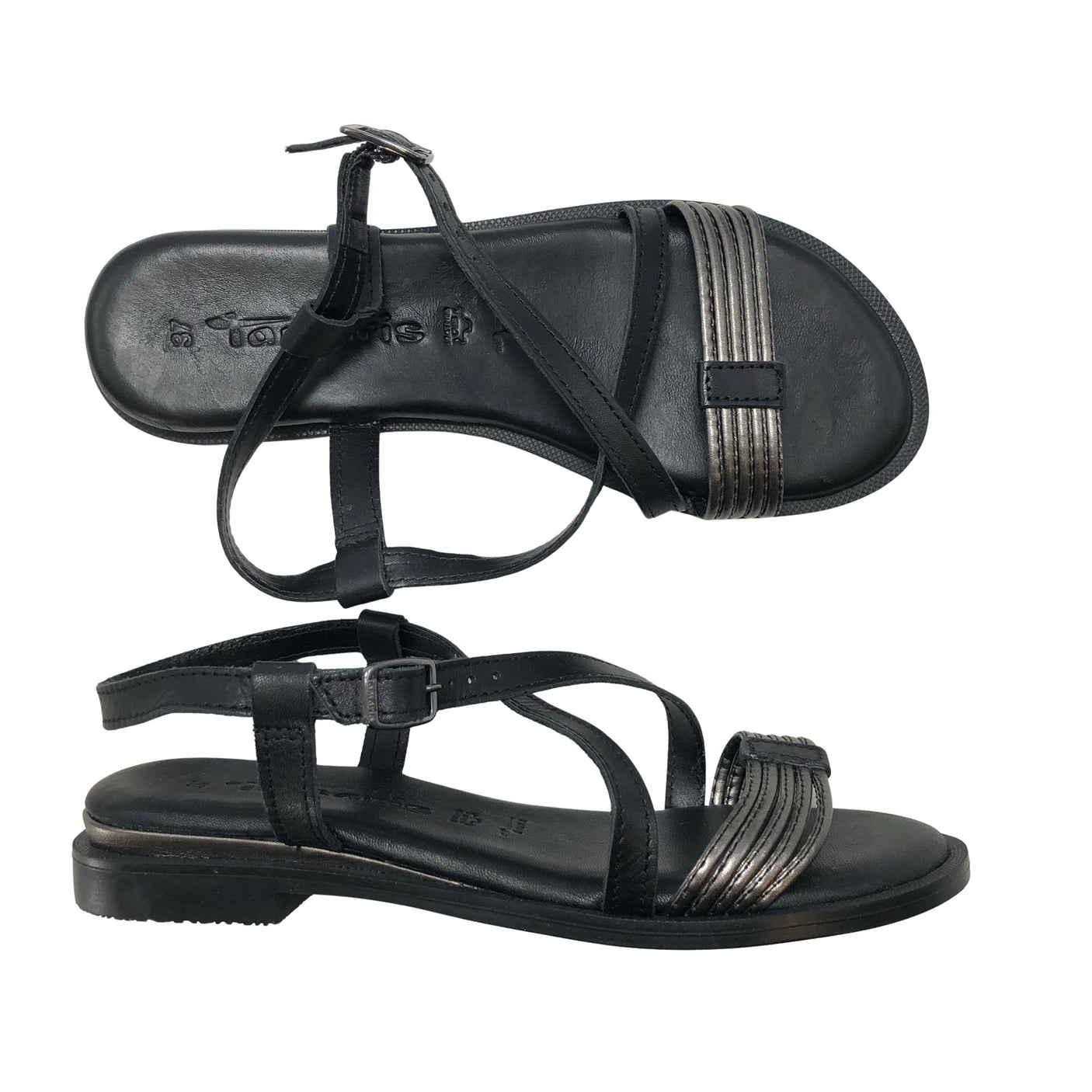 Naisten Tamaris - Sandaalit, koko 37 - Musta (1)