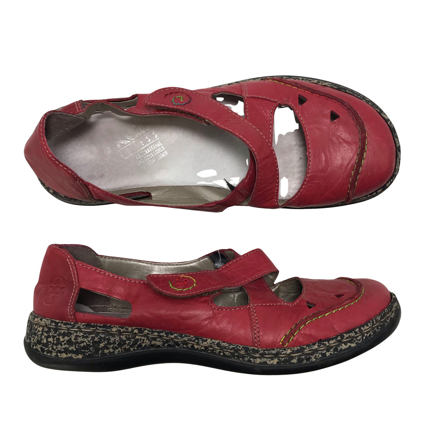 Naisten Rieker - Ballerinat, koko 38 - Punainen (1)