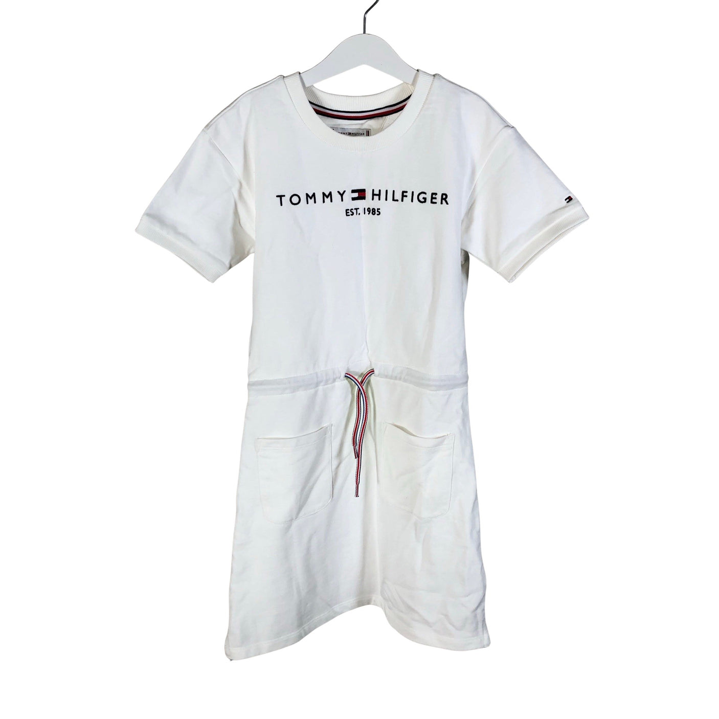 Tyttöjen Tommy Hilfiger - Collegemekko, koko 146 - 152 - Valkoinen (1)