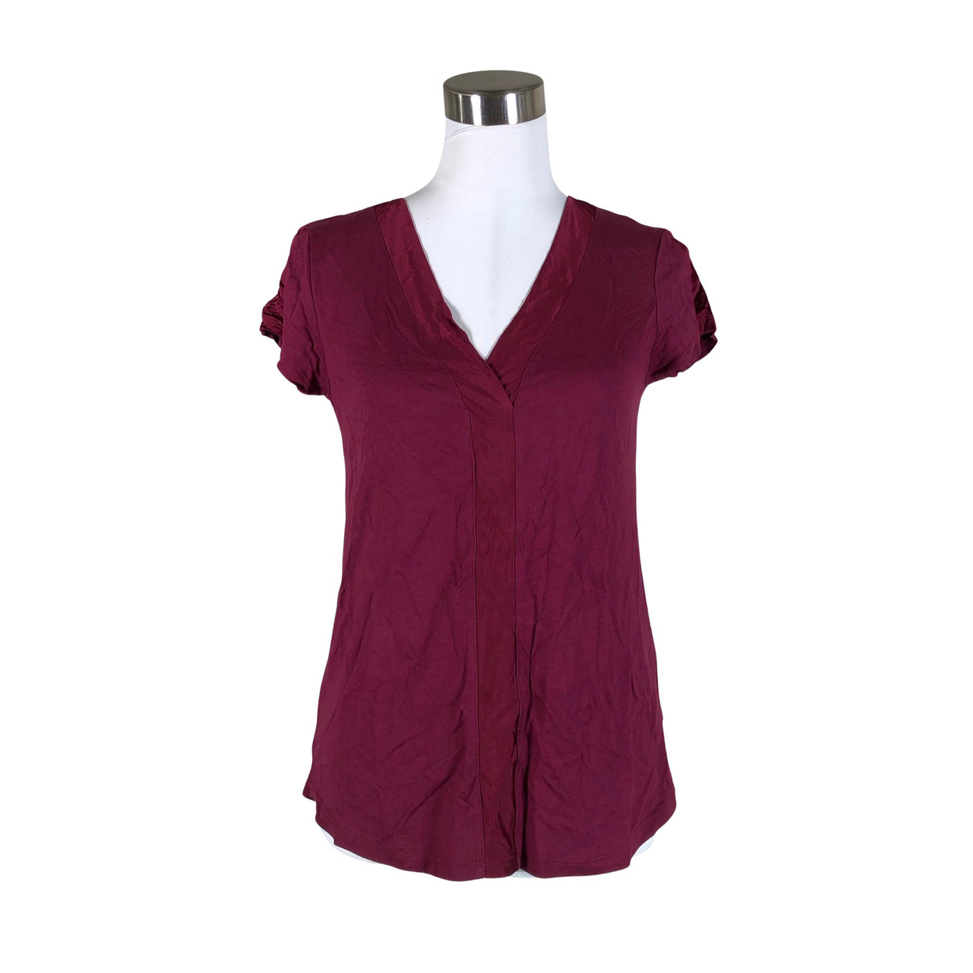 Naisten Esprit - T-paita, koko 34 - Viininpunainen (1)