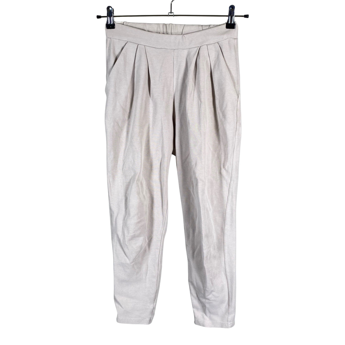 Naisten Puuvillatehdas - Collegehousut, koko 38 - Beige (1)