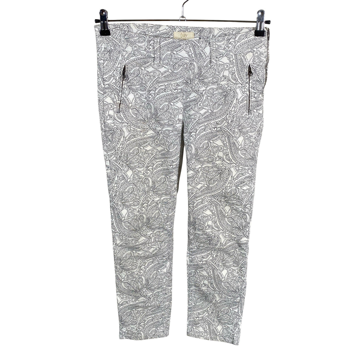 Naisten I Say - Kangashousut, koko 36 - Valkoinen (1)