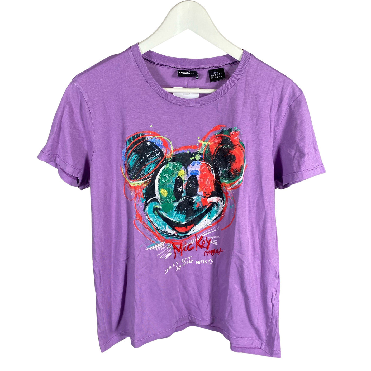 Naisten Desigual - T-paita, koko 42 - Violetti (1)