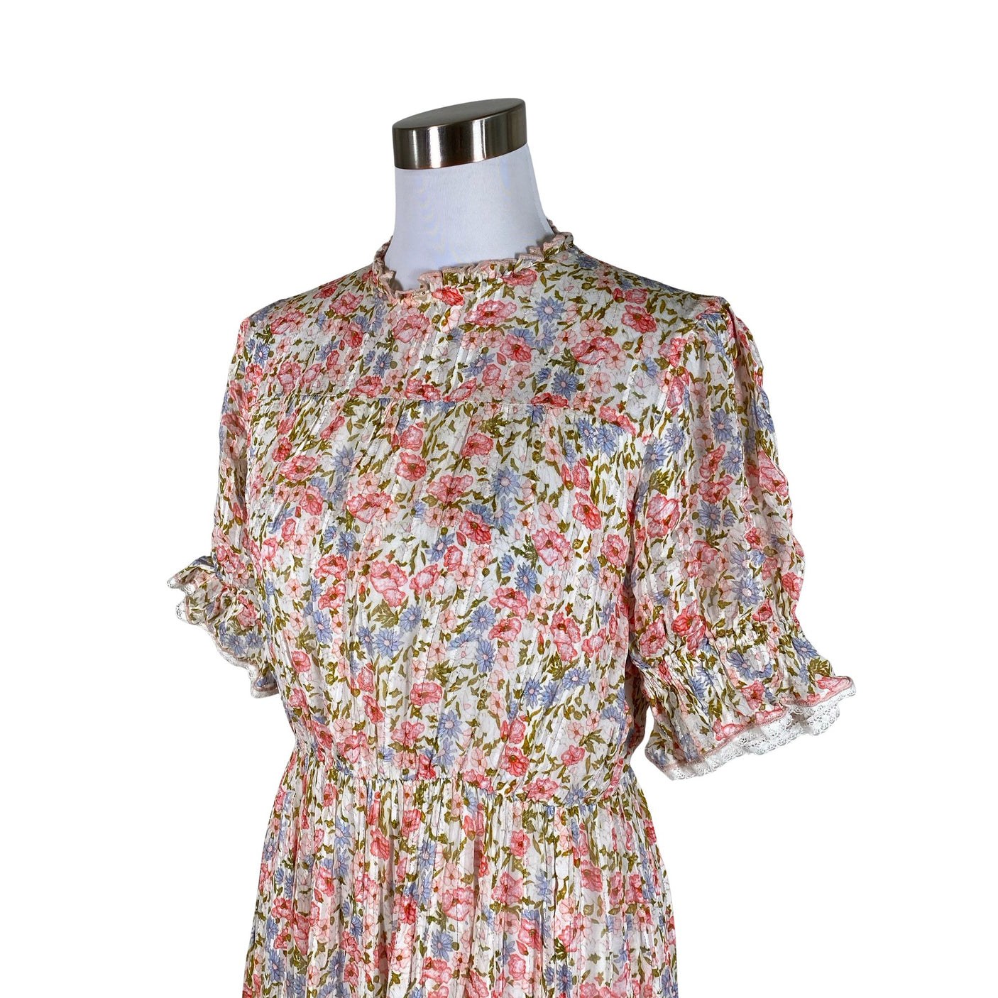 Naisten Love Lolita - Sifonkimekko, koko 36 - Luonnonvalkoinen (3)