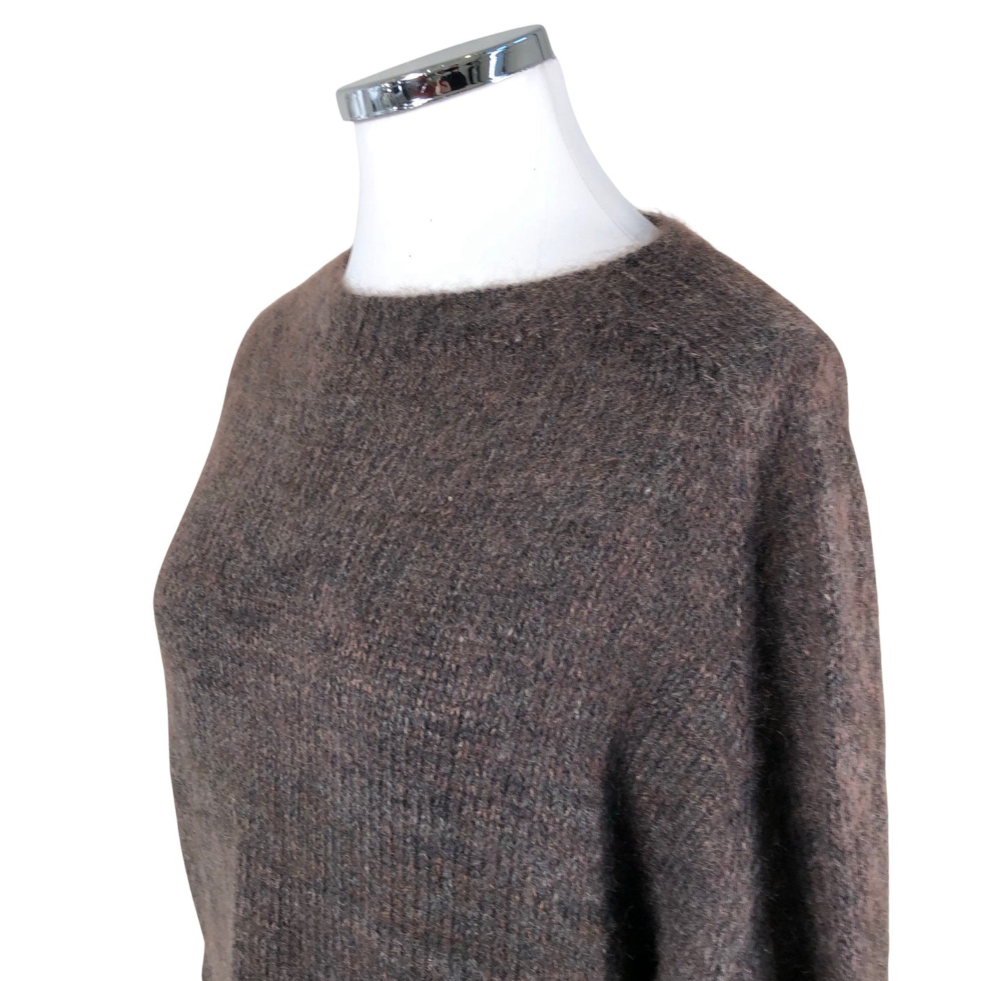 Naisten Handmade - Neulepaita, koko 46 - Ruskea (2)