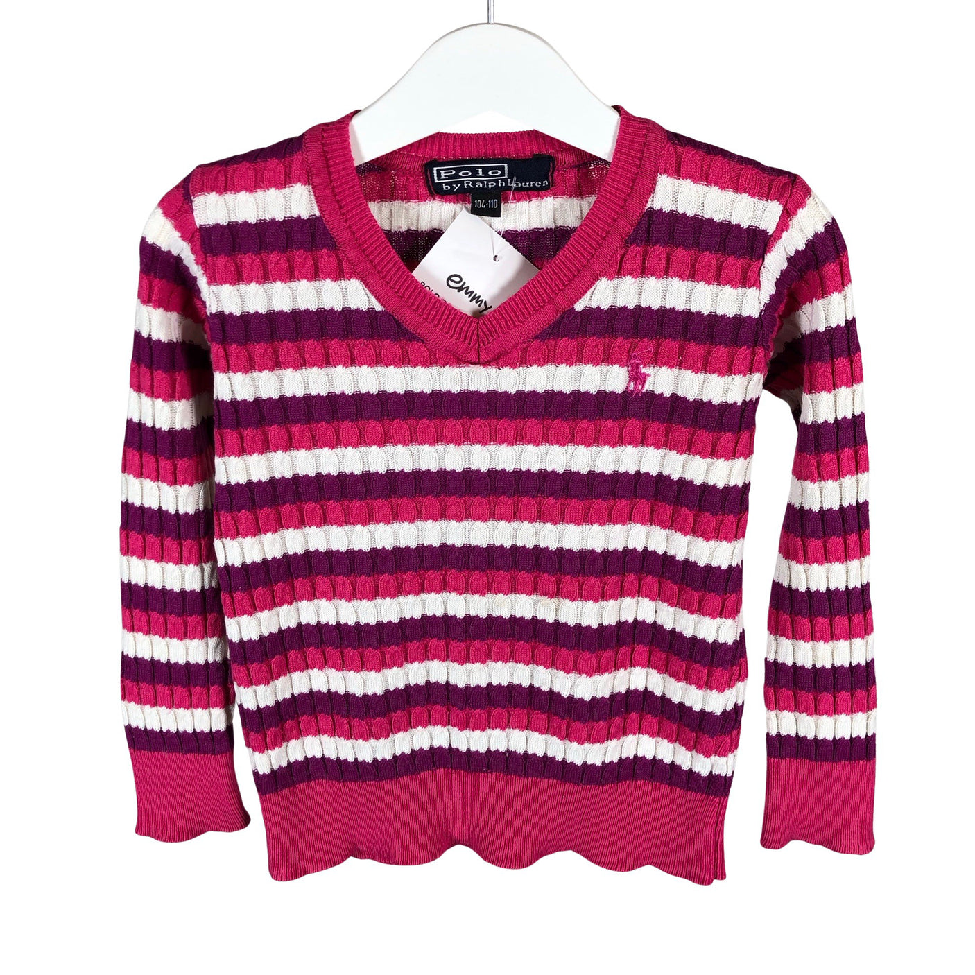 Tyttöjen Polo Ralph Lauren - Neulepaita, koko 104 - 110 - Pinkki (1)