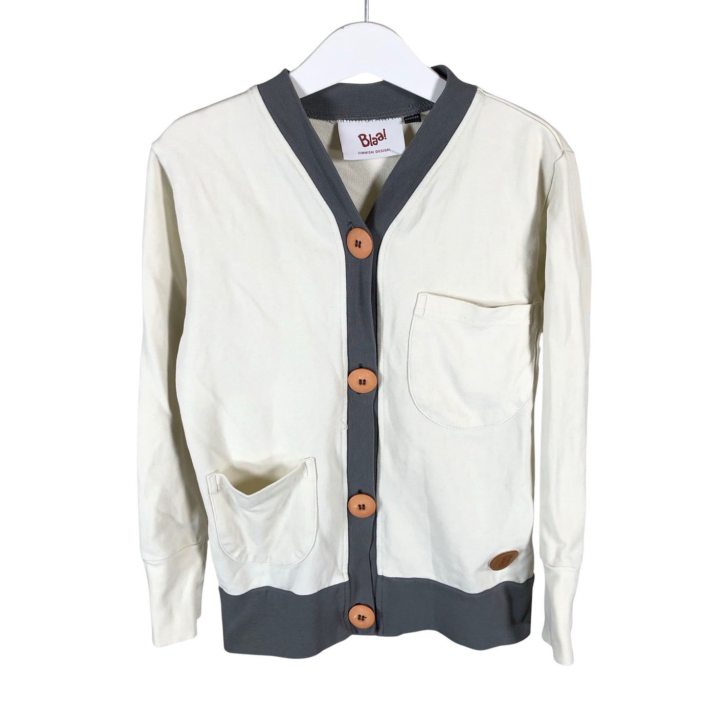 Unisex Blaa - Svetari, koko 122 - 128 - Luonnonvalkoinen (1)