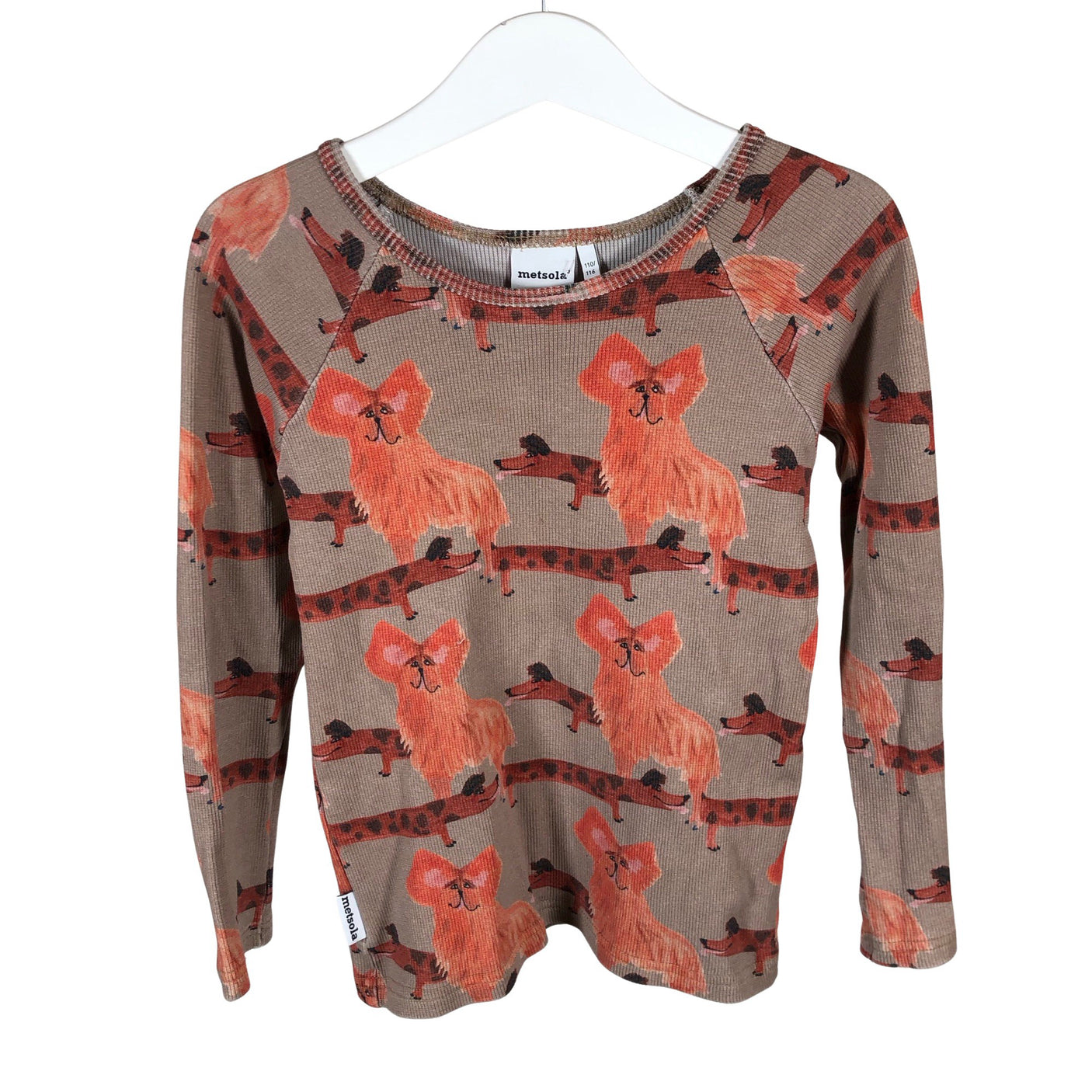 Unisex Metsola - Trikoopaita, koko 110 - 116 - Ruskea (1)