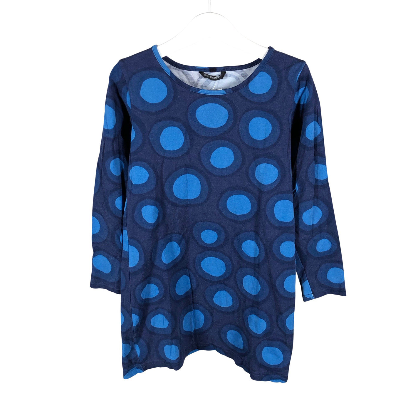 Tyttöjen Marimekko - Trikoomekko, koko 128 - 134 - Sininen (1)