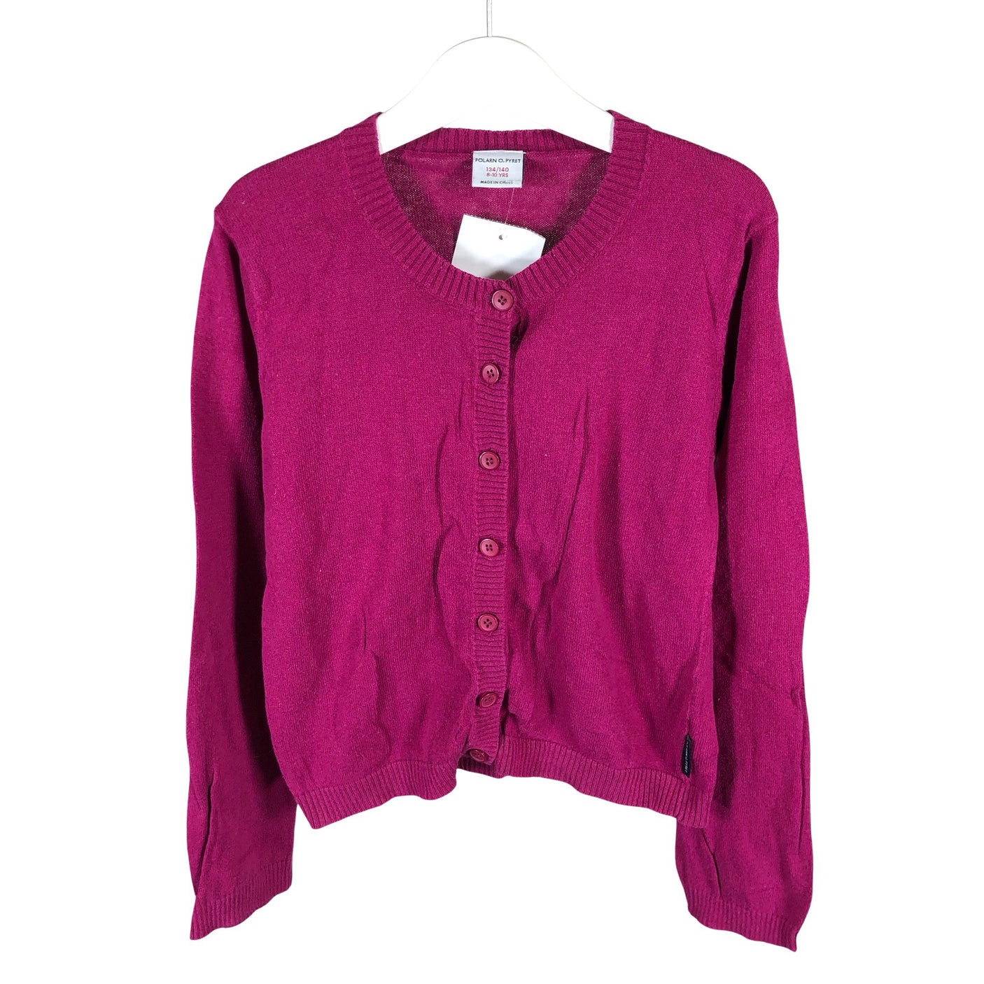 Tyttöjen Polarn O. Pyret - Neuletakki, koko 134 - 140 - Violetti (1)