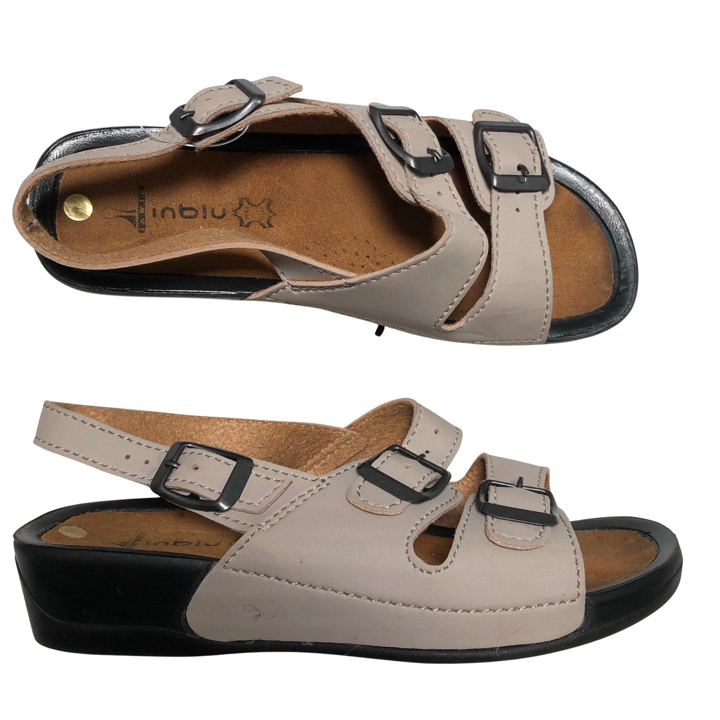 Naisten Inblu - Sandaalit, koko 37 - Beige (1)