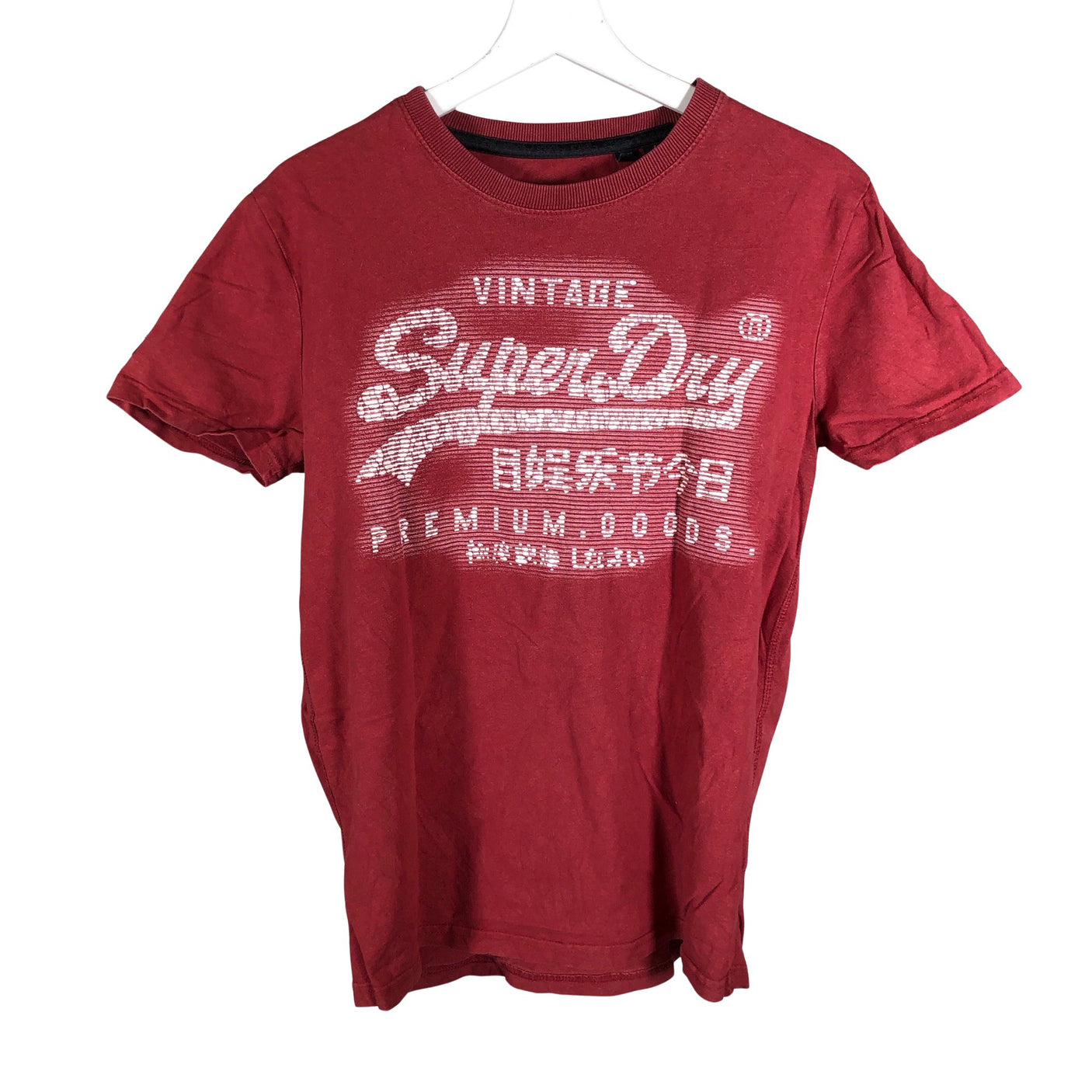 Miesten Superdry - T-paita, koko M - Viininpunainen (1)