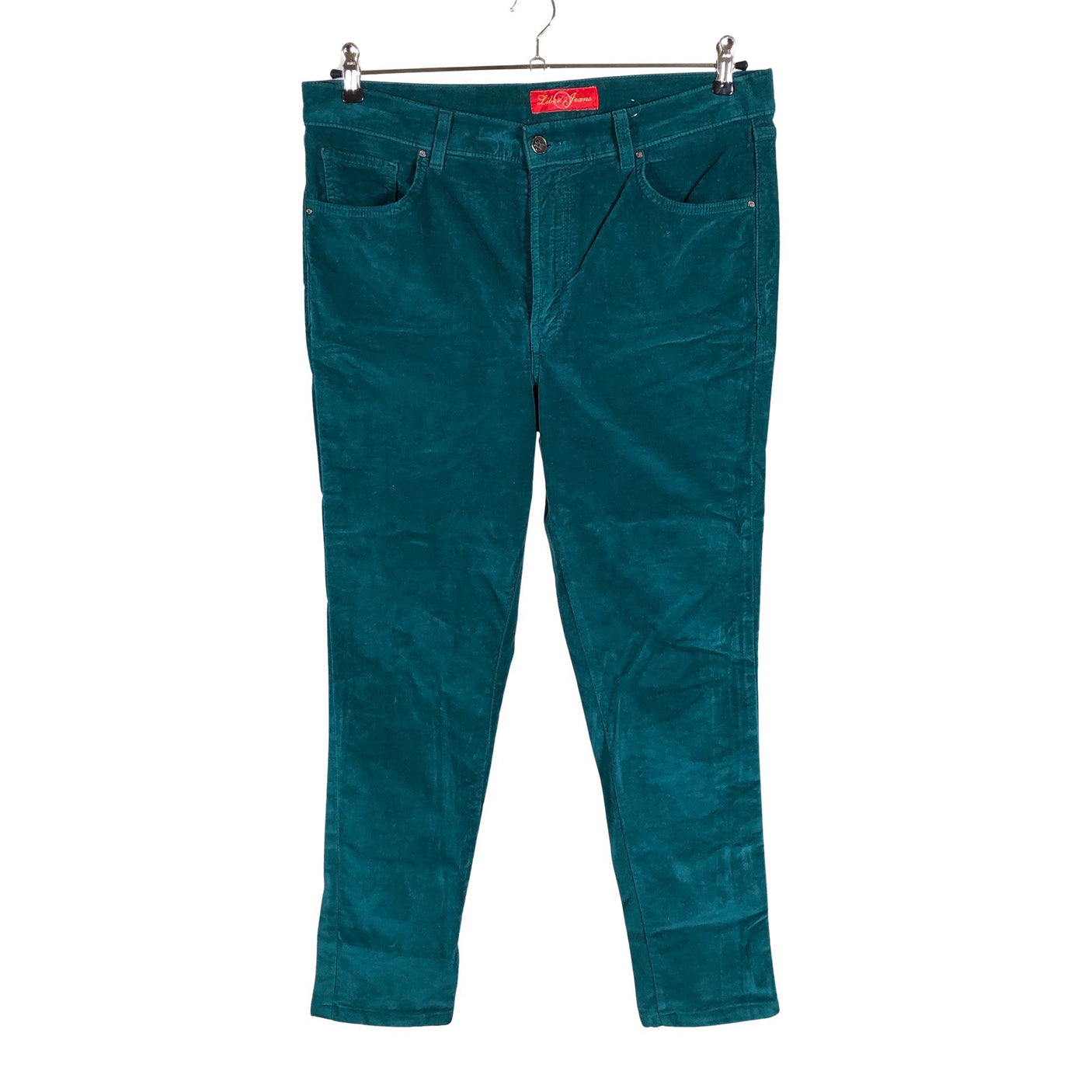 Naisten Silver Jeans - Samettihousut, koko 44 - Vihreä (1)