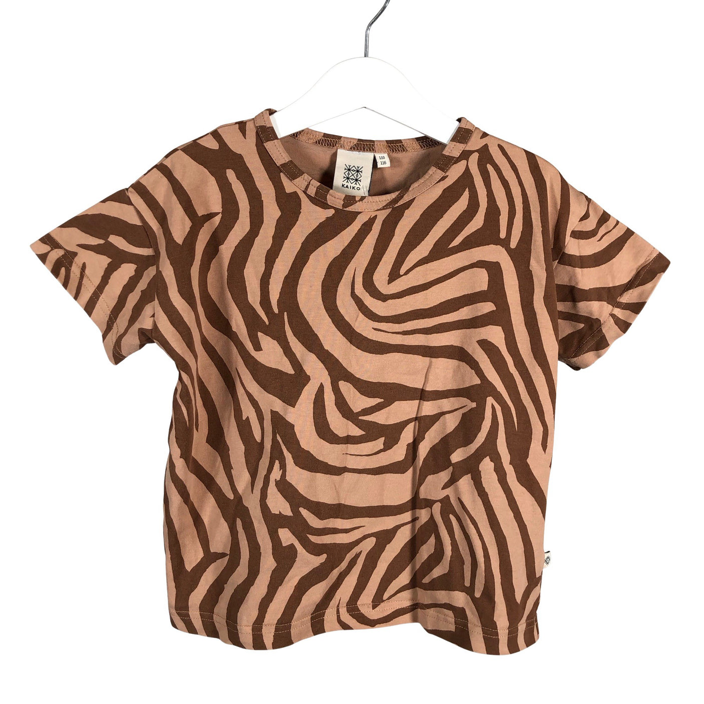 Unisex Kaiko - T-paita, koko 110 - 116 - Ruskea (1)