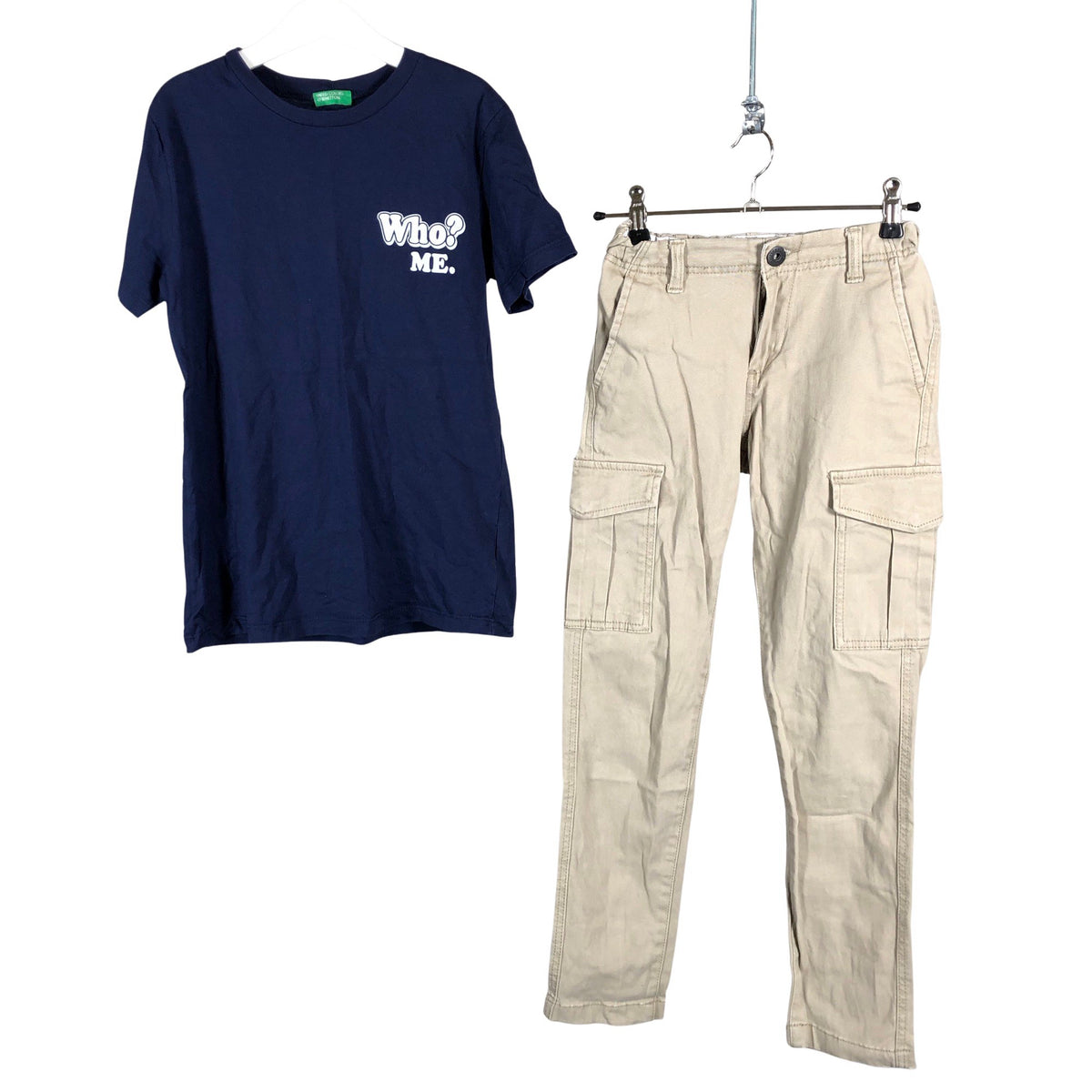 Poikien Jack & Jones - Kangashousut, koko 140 - 146 - Beige (1)